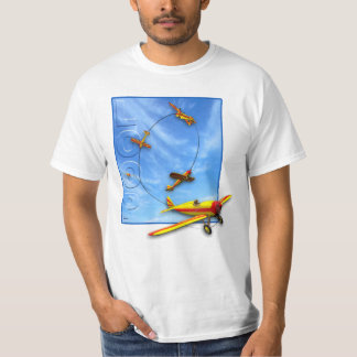 Camiseta Maniobra aeroacrobacia del lazo con el aeroplano