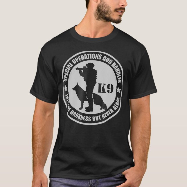 Camiseta Manipulador de perros de operaciones    especiales (Anverso)