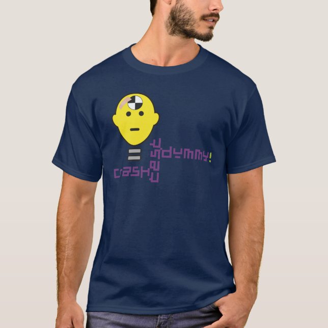 Camiseta ¡Maniquí de la prueba del desplome! (Anverso)