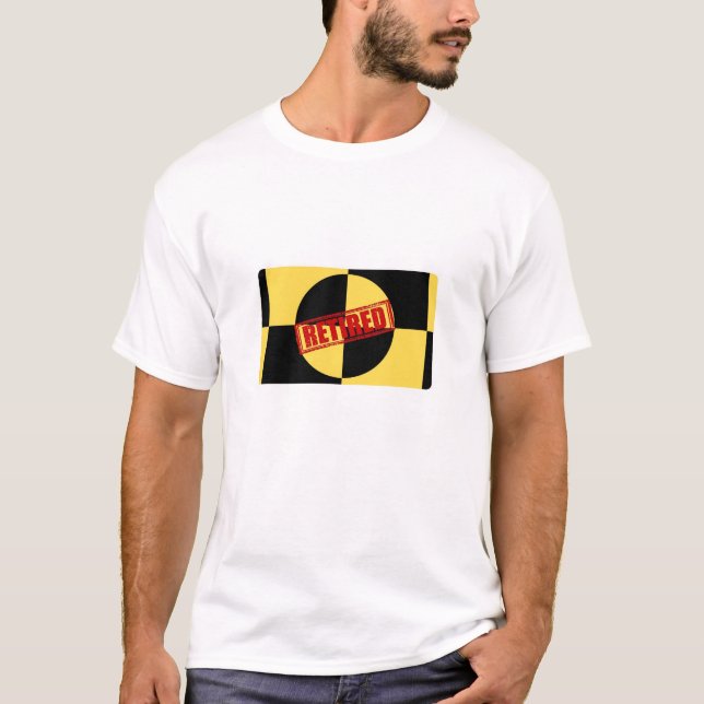 Camiseta Maniquí jubilado de la prueba del desplome (Anverso)