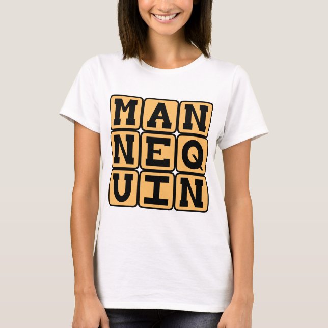 Camiseta Maniquí, Muñeco de Moda (Anverso)