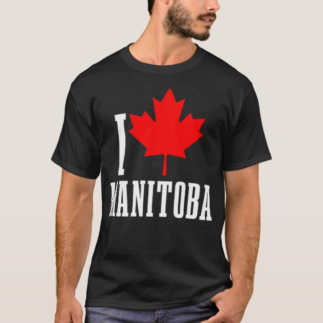Camiseta Manitoba Canada Maple Leaf Bandera Canadiense Orgu (Anverso)