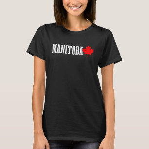 Camiseta Manitoba Canada Maple Leaf Bandera Canadiense Orgu