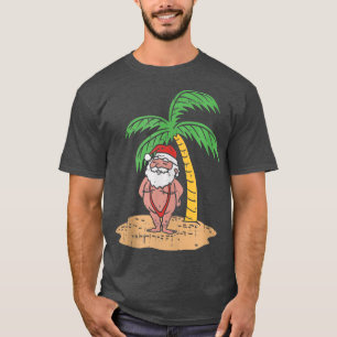 Camiseta Mankini Santa Traje De Baño De Verano Funny Navida