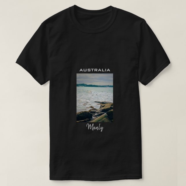 Camiseta Manly Beach ocean surf Australia (Diseño del anverso)