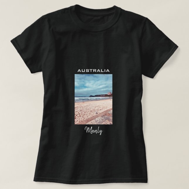 Camiseta Manly Beach retro Australia (Diseño del anverso)