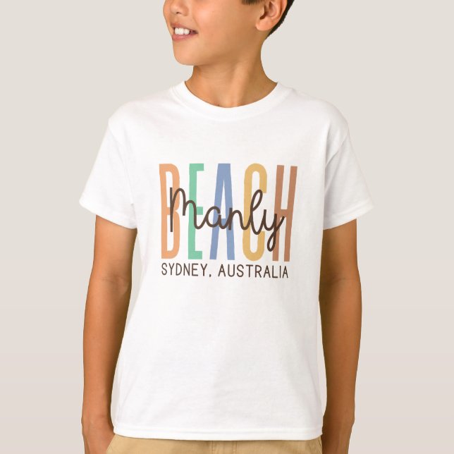 Camiseta Manly Beach Sydney Australia (Sands) (Anverso)