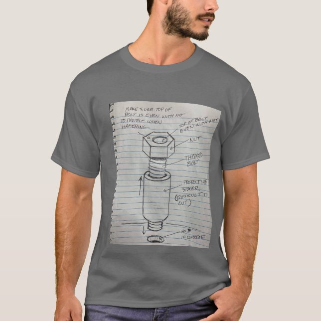 Camiseta Manly DIY Bolt (Anverso)