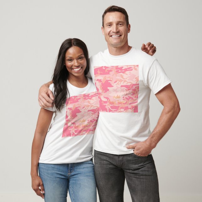 Camiseta Manly Pink Camo (Unisexo)