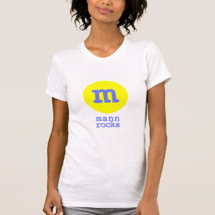 Camiseta Mann oscila (blanco/amarillo/el azul)
