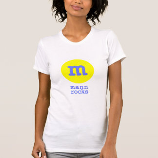 Camiseta Mann oscila (blanco/amarillo/el azul)