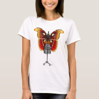 Mannequin Red And Yellow Butterfly