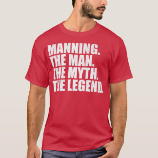 Camiseta ManningManning apellido Manning apellido Manning a