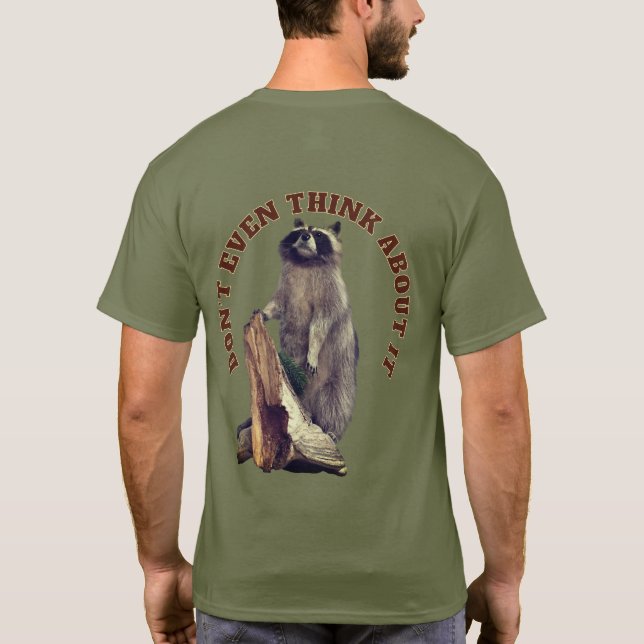 Camiseta Manny y el mapache: perro delante mapache detrás (Reverso)