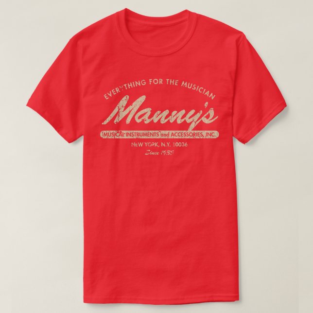 Camiseta Mannys Music 1935 (Diseño del anverso)