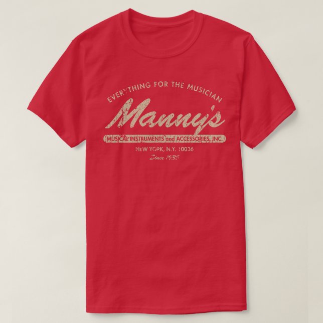 Camiseta Mannys Music 1935 1 (Diseño del anverso)