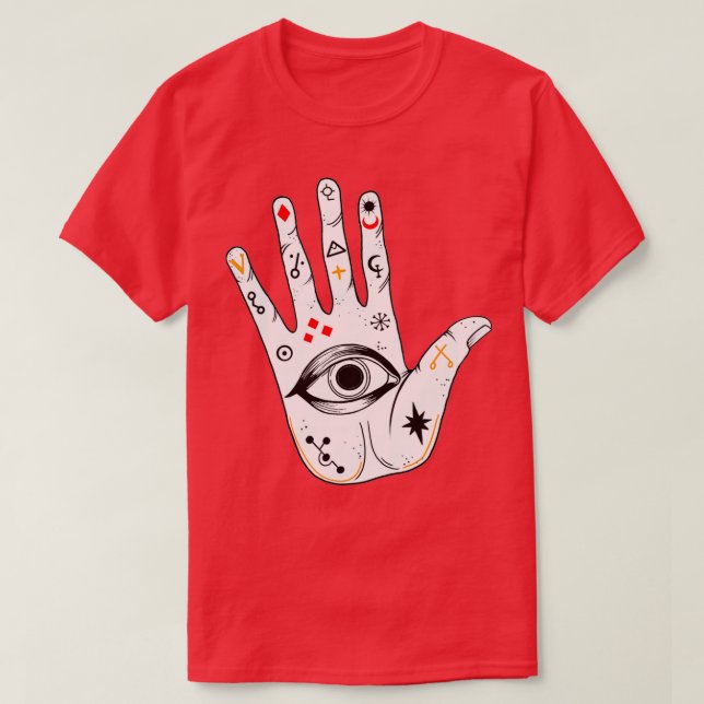 Camiseta Mano alquimista (Diseño del anverso)