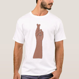 Camiseta Mano con dedos cruzados vintage buena suerte esper