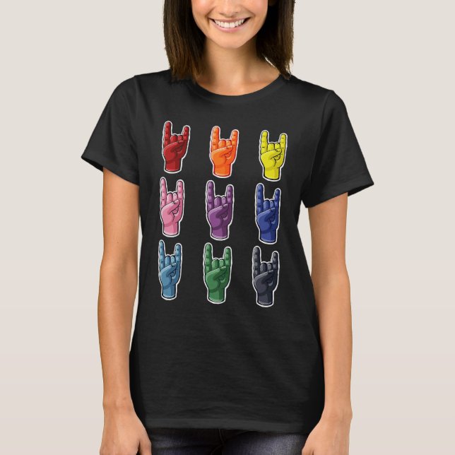 Camiseta Mano Cornuto Italiano Lucky Charm contra Malocchio (Anverso)