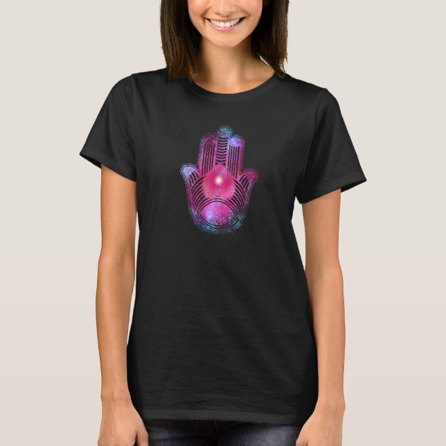 Camiseta Mano cósmica Buda espiritual Zen (Anverso)