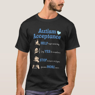 Camiseta Mano de Aceptación Conciencia del Autismo Neurodiv