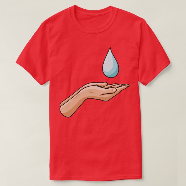 Camiseta Mano de agua del Día Mundial del Agua (Diseño del anverso)