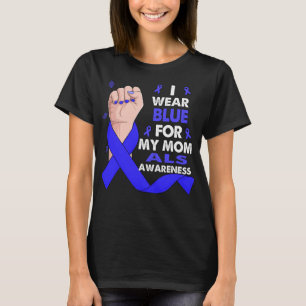 Camiseta Mano De Boxeo Que Llevo Azul Para Mi Mamá Siempre