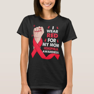 Camiseta Mano De Boxeo Que Llevo Rojo Para Mi Mamá HEMOFILI