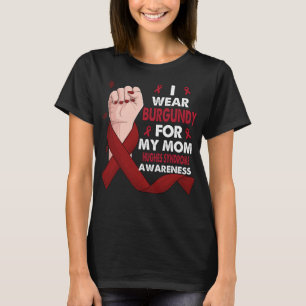 Camiseta Mano De Boxeo Que Uso Borgoña Para Mi Mamá HUGHES