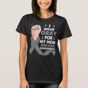 Camiseta Mano De Boxeo Que Uso Gris Para Mi Mamá CEREBRO