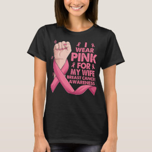 Camiseta Mano De Boxeo Que Uso Rosa Para El Cáncer De Mama 