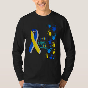 Camiseta Mano De Concienciación Sobre El Síndrome De Down P