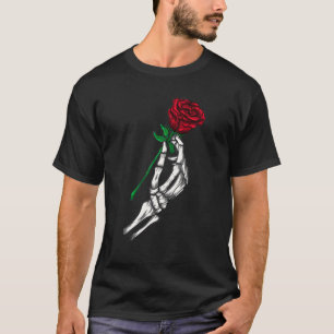 Camiseta Mano De Esqueleto Con Un Artista De Tatuajes De Ro
