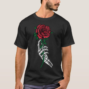 Camiseta Mano De Esqueleto Con Un Vestido De Halloween De R