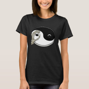 Camiseta Mano de esqueleto de Tai Chi Yoga Na Yin y Yang ch