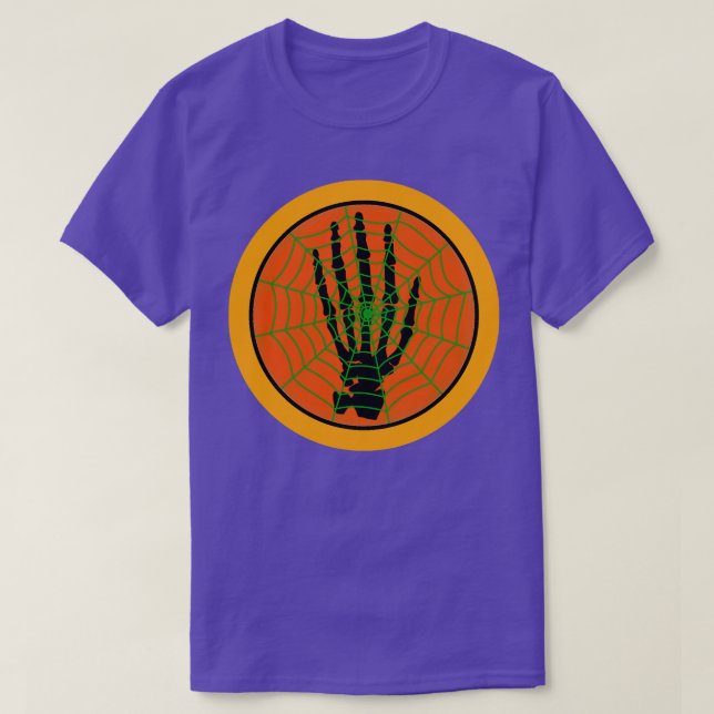Camiseta Mano de esqueleto de Webbed (Diseño del anverso)