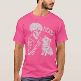 Camiseta Mano de esqueleto divertida gótica boop nariz de p