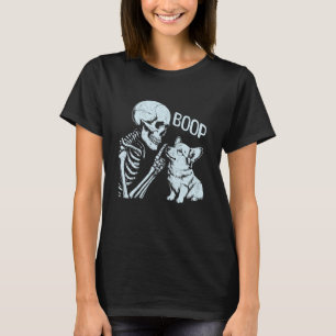 Camiseta Mano de esqueleto divertida gótica boop nariz de p
