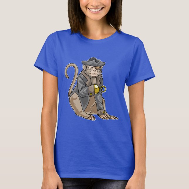 Camiseta Mano de gancho de pirata mono (Anverso)
