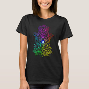 Camiseta Mano De Hamsa Fatima Mal Ojo De Tigre Turco