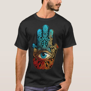 Camiseta Mano de Hamsa malvada protección ocular