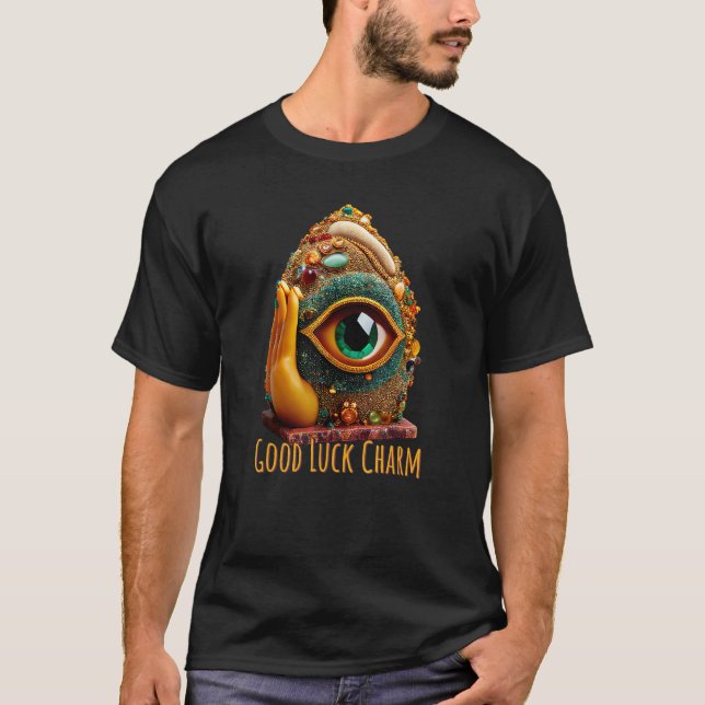 Camiseta Mano de Hamsa Ojo de Tigre 2 (Anverso)