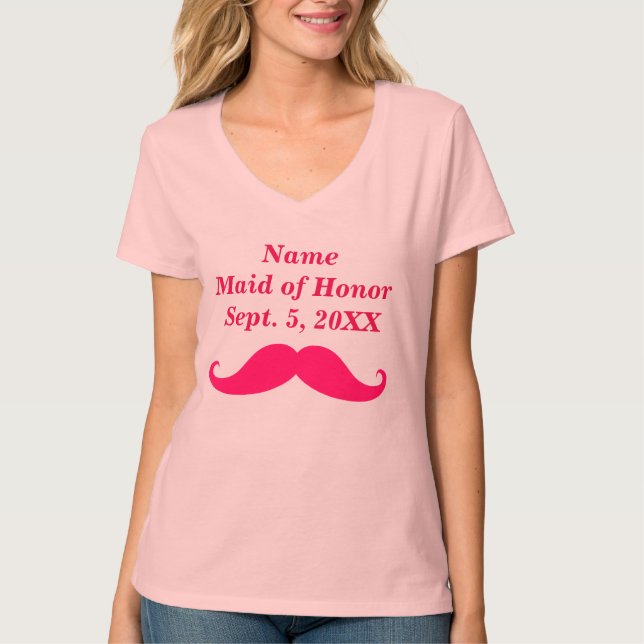 Camiseta Mano de honor de las mujeres Hanes Nano V-Neck T-S (Anverso)