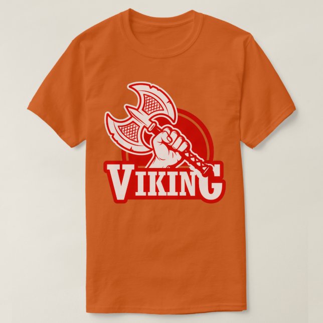 Camiseta Mano De Viking Con Un Ax 2 (Diseño del anverso)