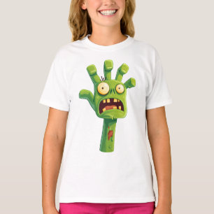 Camiseta Mano de Zombi – Dibujo animado divertido para niño