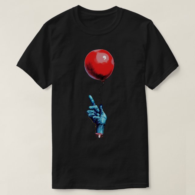 Camiseta Mano de Zombie Globo (Diseño del anverso)