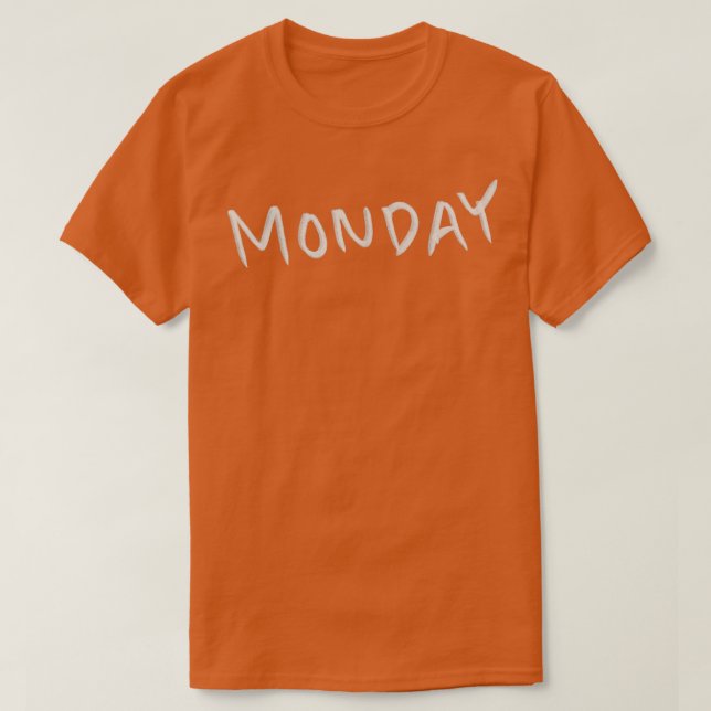 Camiseta Mano dibujada el lunes (Diseño del anverso)