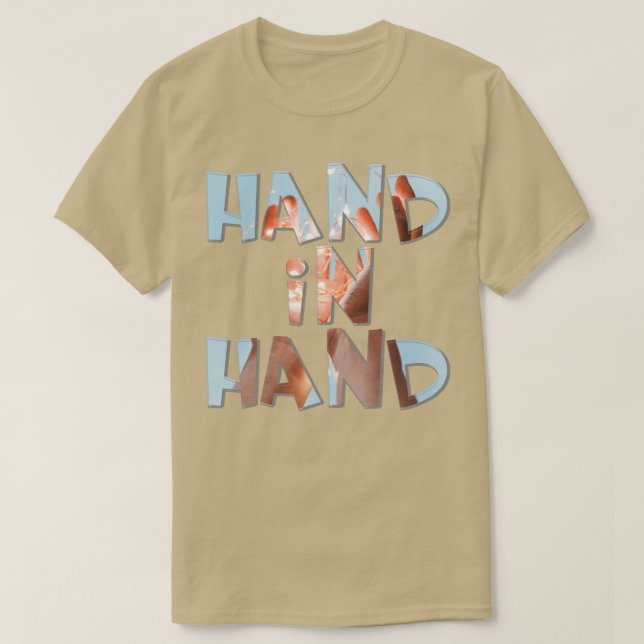 Camiseta Mano en mano (Diseño del anverso)