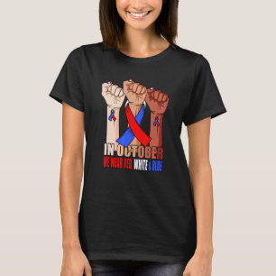 Camiseta Mano En Octubre usamos el Azul Blanco Rojo Raynaud