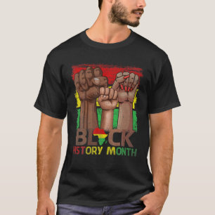 Camiseta Mano Fist African American - Mes de la Historia Ne